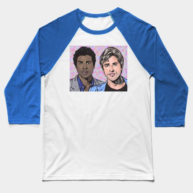 Tubbs and Crockett Baseball T-Shirt by turddemon